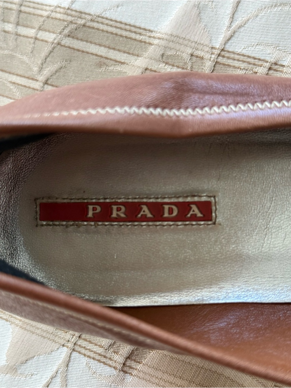 Prada Brown Leather Horsebit Loafers - Picture 3 of 7